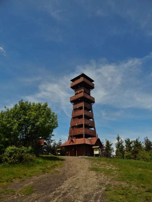 Wooden lookout tower