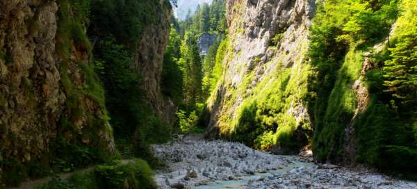 Schlucht des Wasserfalls Martuljški: Tourismus