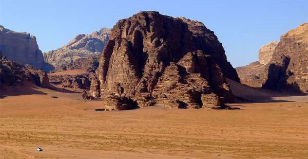 Monumentalität des Wadi Rum
