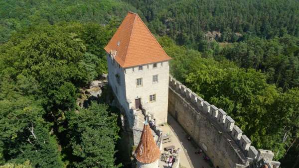 Vista del palacio del castillo