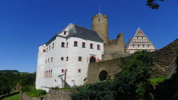 Bij kasteel Scharfenstein