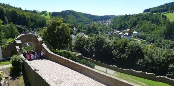 Vista sulla valle del fiume Zschopau