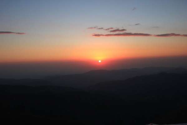 Sonnenaufgang vom Gipfel des Babadag (3609 m)