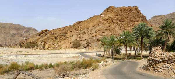 Jízda skrz Wadi Mayh