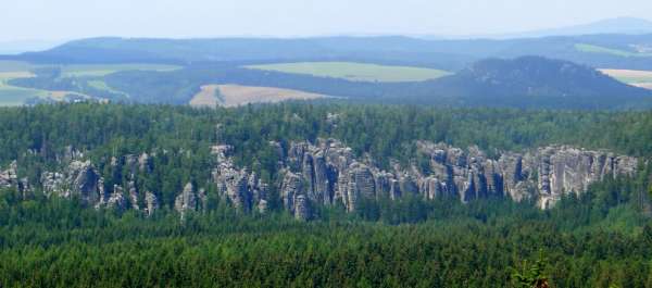 View of the Teplice Rocks