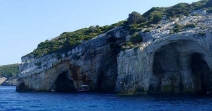 Cuevas azules en Zakynthos
