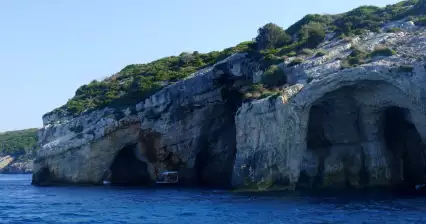 Modré jaskyne na Zakynthosu