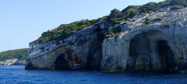 Modré jeskyně na Zakynthosu
