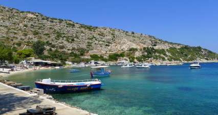 De haven van Agios Nikolaos