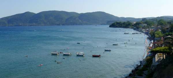 Strand von Agios Sostis: Einsteigen