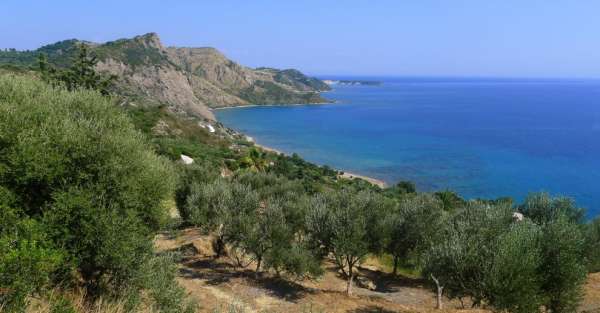 The first view of Dafni beach