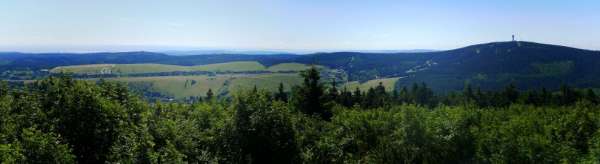 Panorama with Klinovec