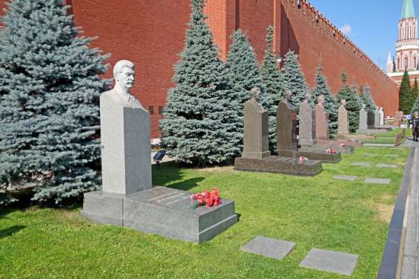 Sepulturas famosas na parede do Kremlin