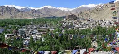 Leh and valley of Indus