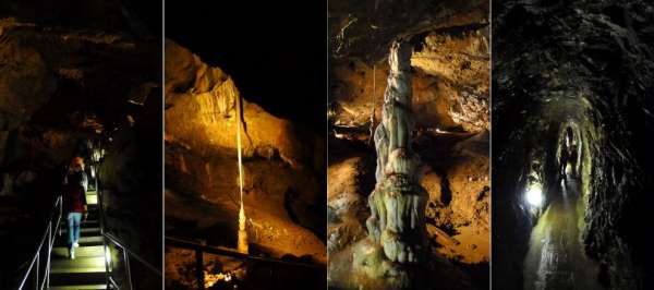 Der Pfad der Punkva-Höhlen