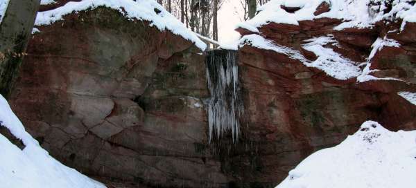 Novopacké waterfalls: Weather and season