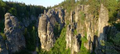 The most beautiful places of Prachovské rocks