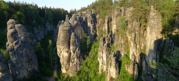 Nejkrásnější místa Prachovských skal: Počasí a sezóna