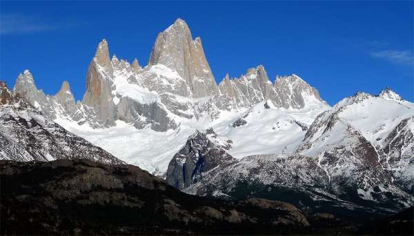 Granite and gold crown of Patagonia