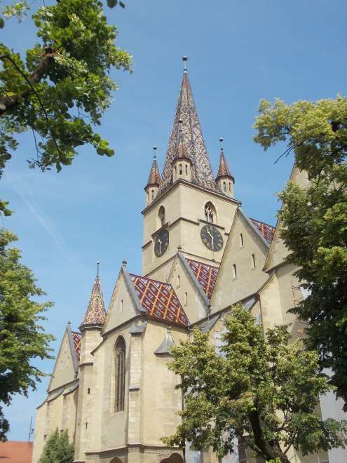 Sibiu -kostel svatého Kříže
