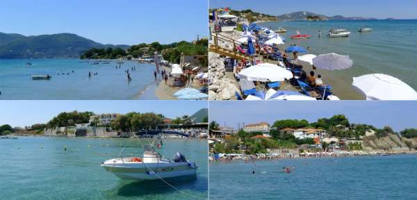 Praia em Agios Sostis
