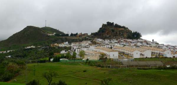 Vista di Ardales dalla tangenziale