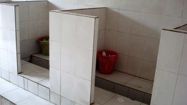 Privacy on the toilet in China