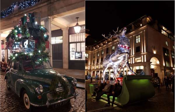 Vánoční dekorace v Covent Garden