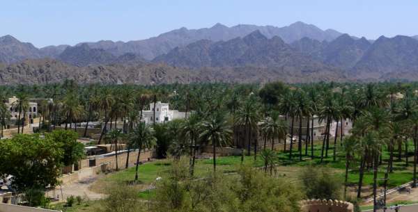 Vista desde el castillo de Rustaq