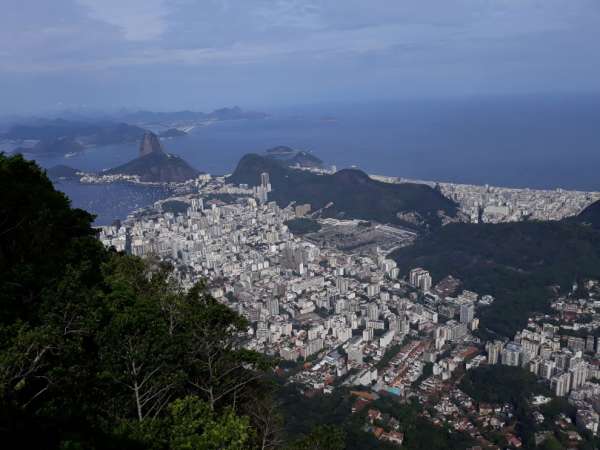 Veduta di Rio de Janeiro dalla statua del Cristo Redentore