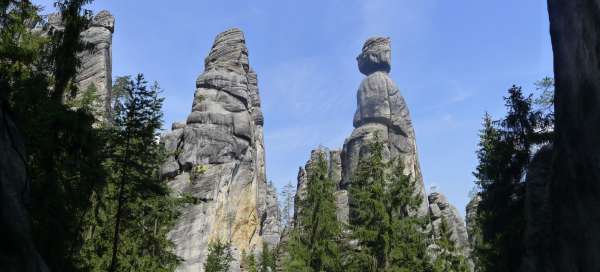 The basic circuit of the Adršpach Rocks: Accommodations