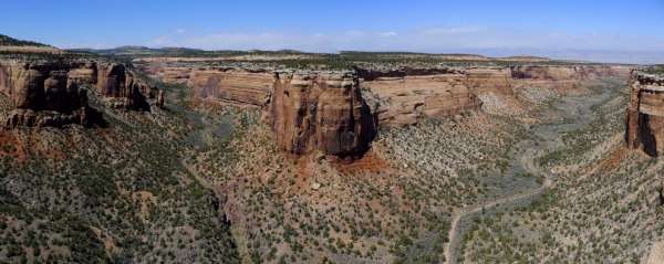 Red Canyon met uitzicht op panorama
