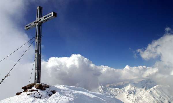 The cross on the top