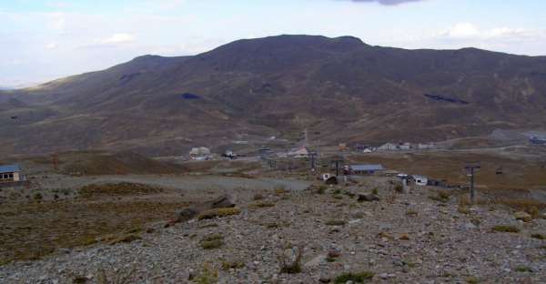 Вид на горнолыжный курорт