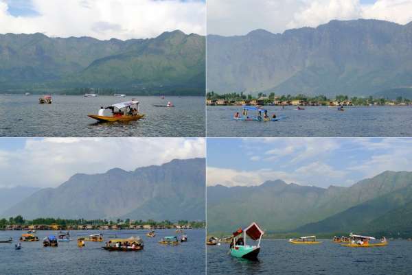 Turistas no lago