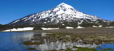 Trek onder de vulkaan Lanín