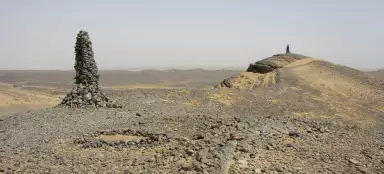 Sosta presso la cresta fossile