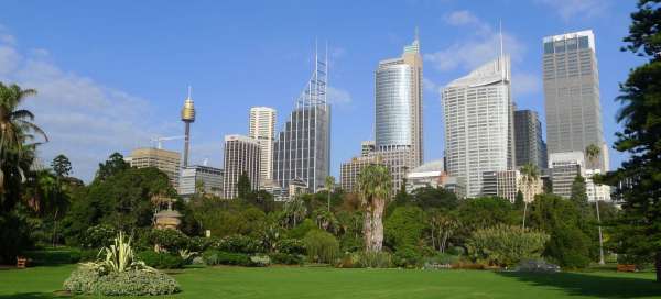 Une visite des jardins botaniques de Sydney: Météo et saison