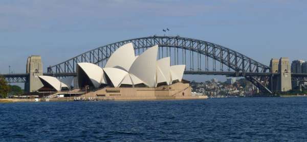 Uitzicht op het Sydney Opera House