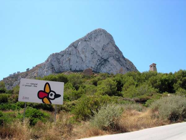 On the edge of the Penyal d'Ifac Natural Park