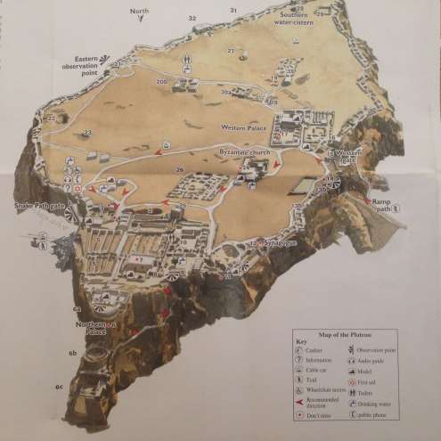 马萨达要塞平面图