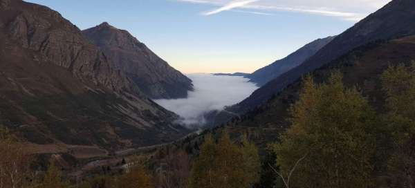 Durchfahrt durch Andorra: Wetter und Jahreszeit