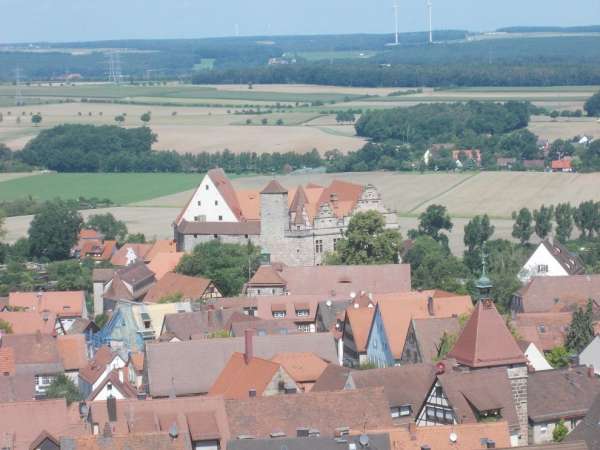 Widok z wieży widokowej Cadolzburg