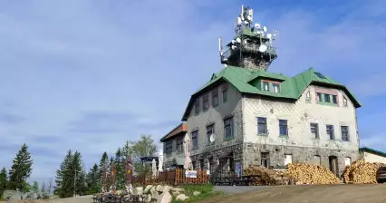 Beklimming naar Tanvaldský Špičák