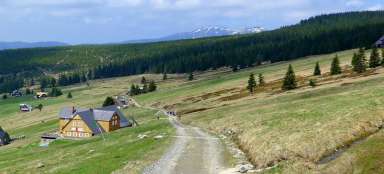 Wanderung Strážné - Hütte Na Rozcestí