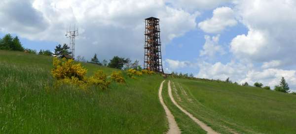 Ascent to the Milada lookout tower