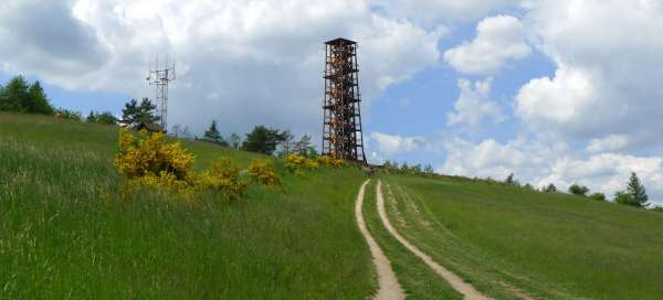 Ascent to the Milada lookout tower: Accommodations