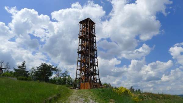 At the Milada lookout tower