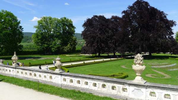 Blick vom Eingang zum Schlossgarten