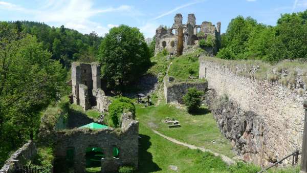 Classic view of the ruins